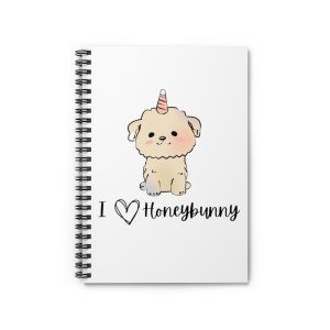 I <3 Honeybunny - Spiral Notebook - Ruled Line