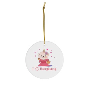 I <3 Honeybunny, Kimono- Ceramic Ornament, 1-Pack
