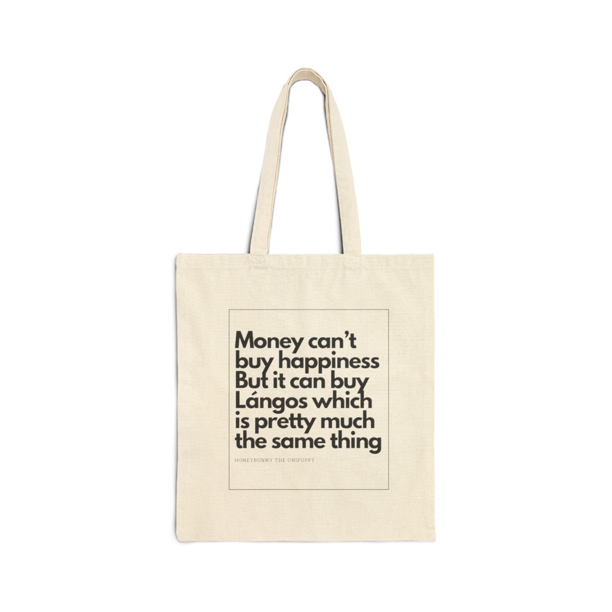 Money can buy Lángos - Cotton Canvas Tote Bag