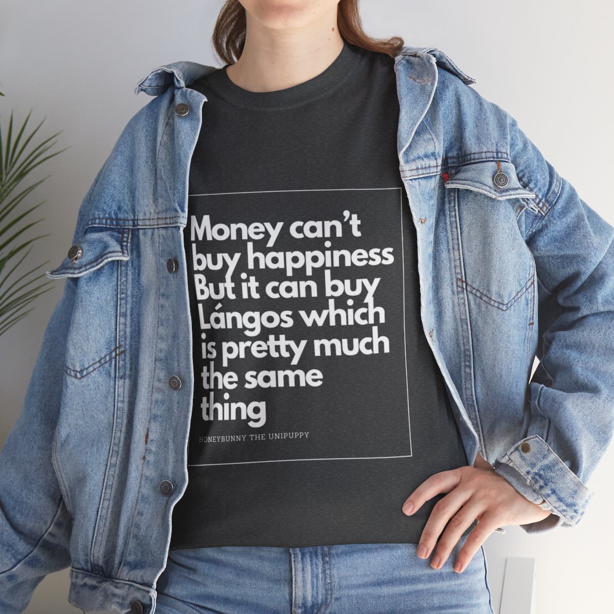 Money can buy Langos - Unisex Heavy Cotton Tee - Image 23