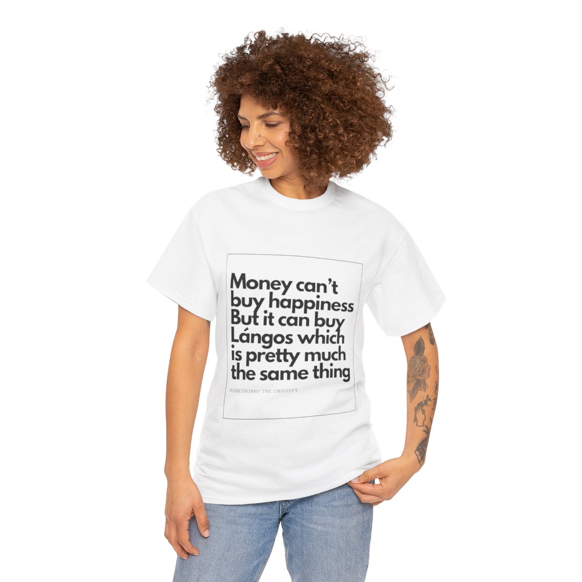 Money can buy Langos - Unisex Heavy Cotton Tee - Image 38