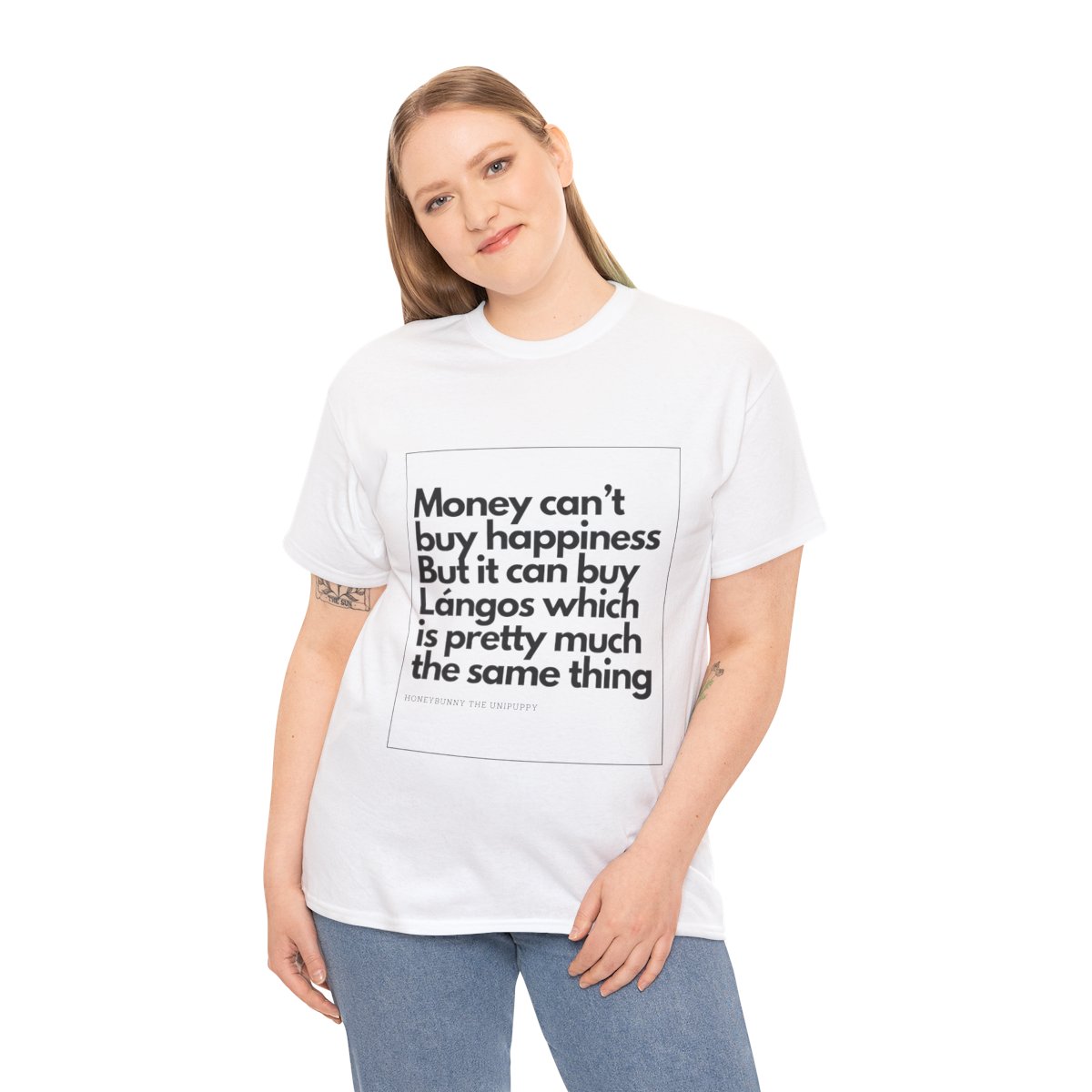 Money can buy Langos - Unisex Heavy Cotton Tee - Image 39