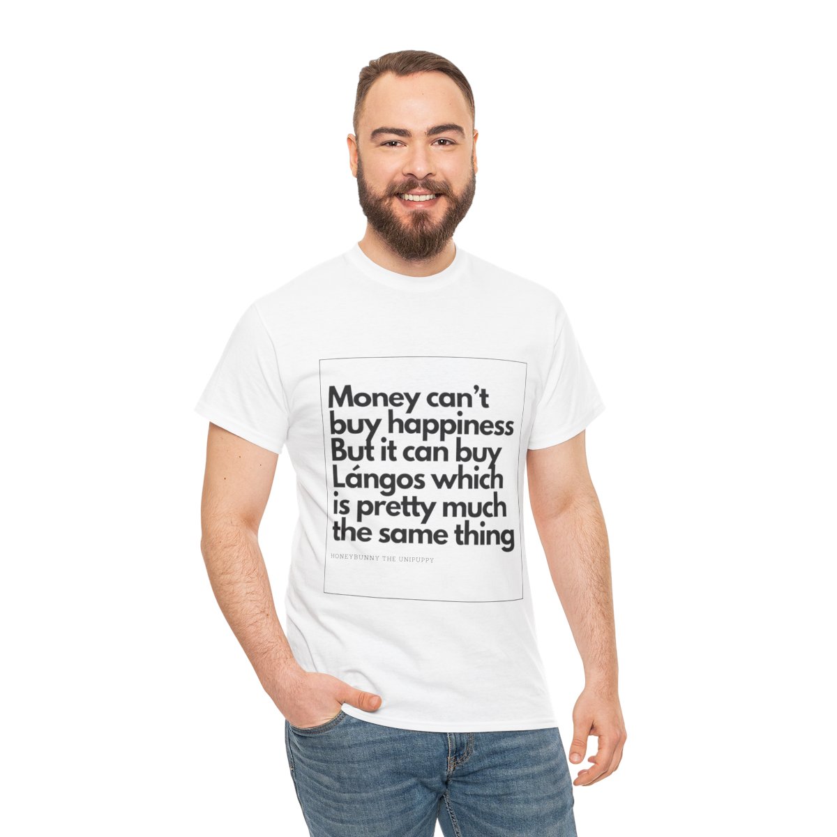 Money can buy Langos - Unisex Heavy Cotton Tee - Image 40