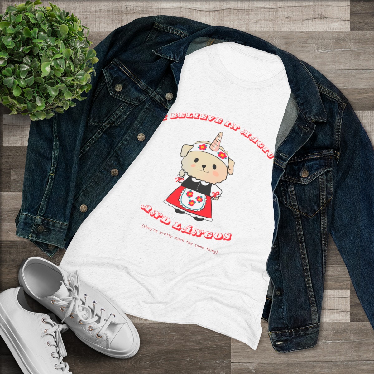 I believe in Magic and Langos, Women's Tee