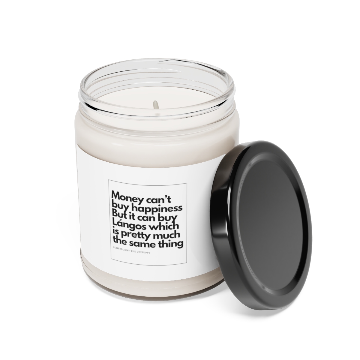 Money can buy Lángos - Scented Soy Candle, 9oz - Image 3